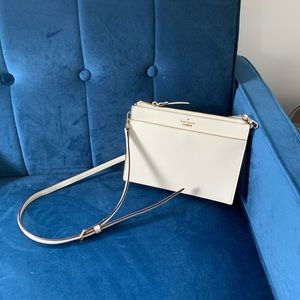 White Kate Spade crossbody handbag, like new